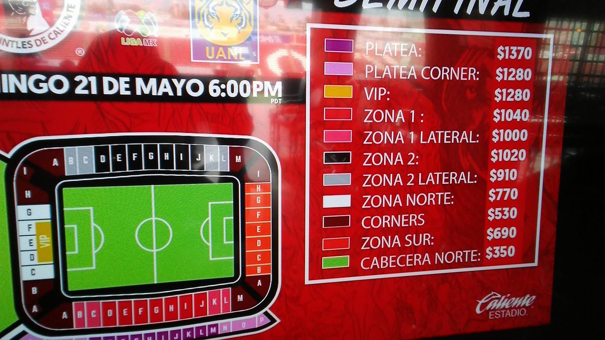 Boletos Tijuana vs Tigres semifinales vuelta clausura 2017
